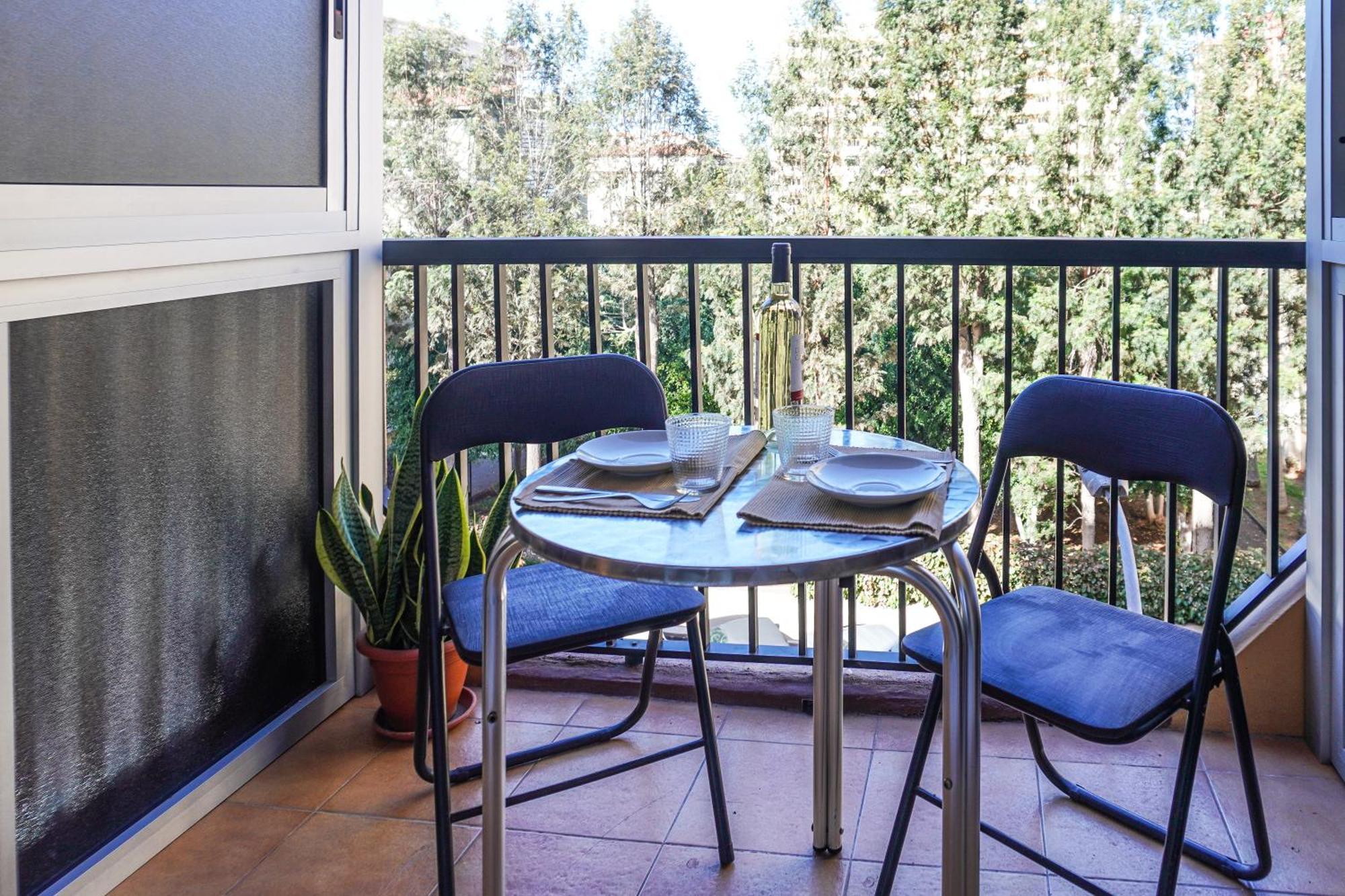Modern Studio Close To The Beach With Pool 拉克鲁斯 外观 照片