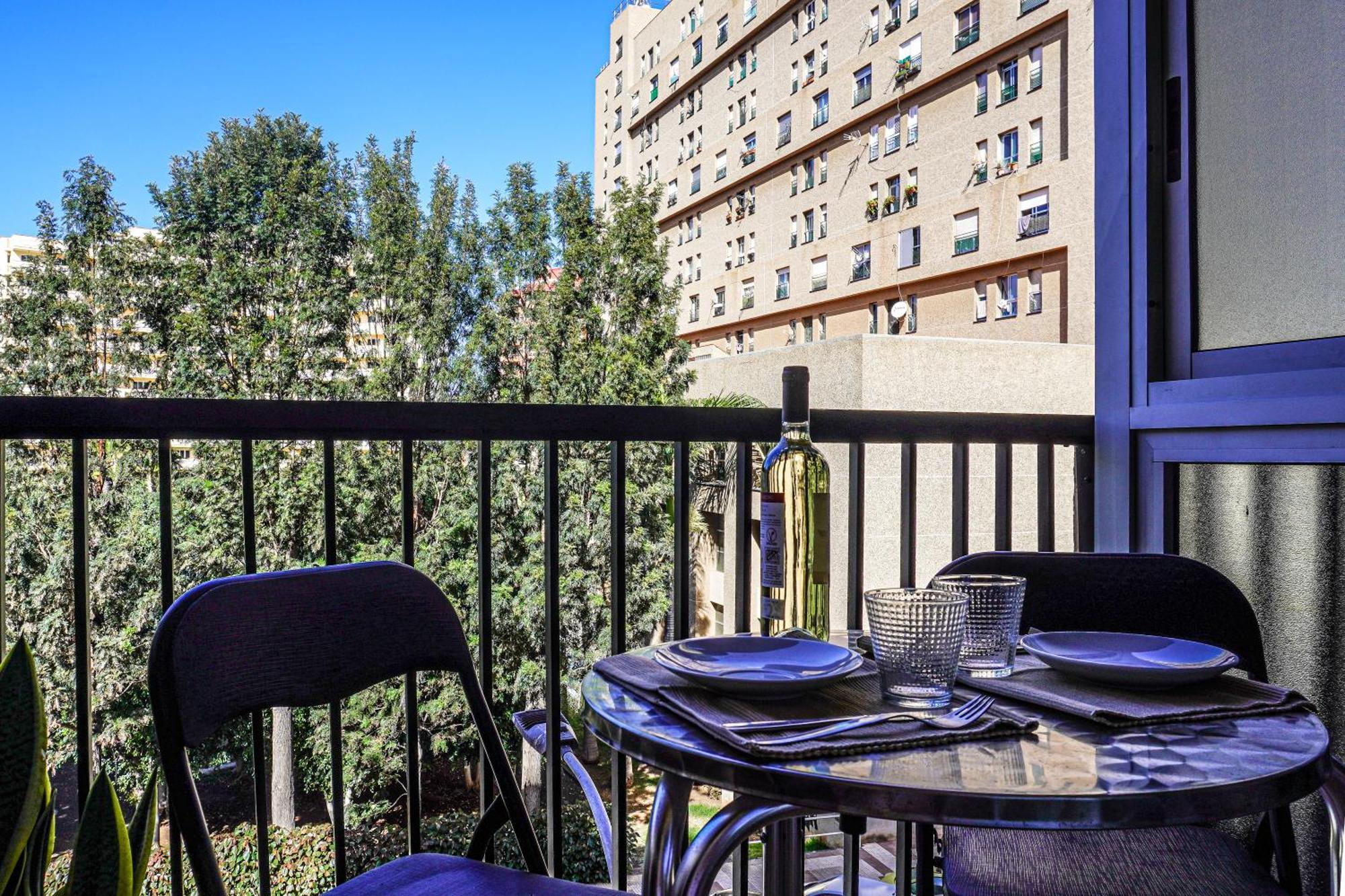 Modern Studio Close To The Beach With Pool 拉克鲁斯 外观 照片